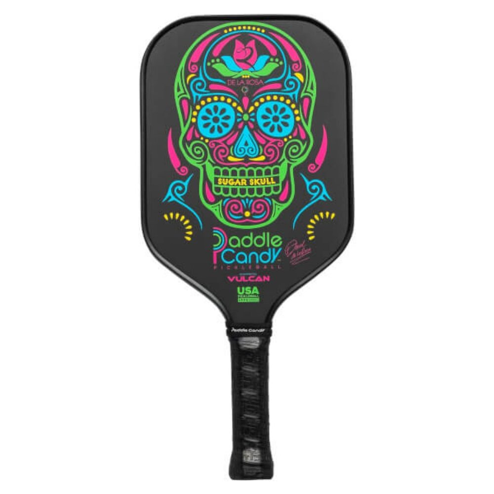 Vulcan Pickleball Paddle Black Sugar Skull Premier Daniel De La Rosa Edt NEW$120